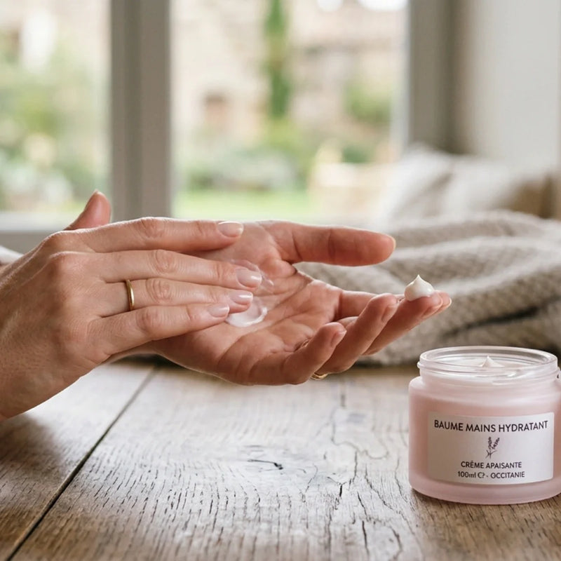 Parfum Hestia représenté par de la crème de soin pour les mains