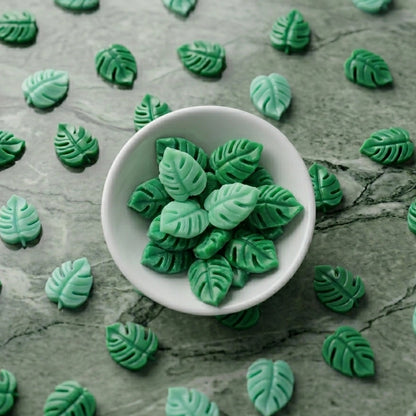 Minis fondants parfumés monstera , cire de soja, parfums de grasse, made in france, carcassonne