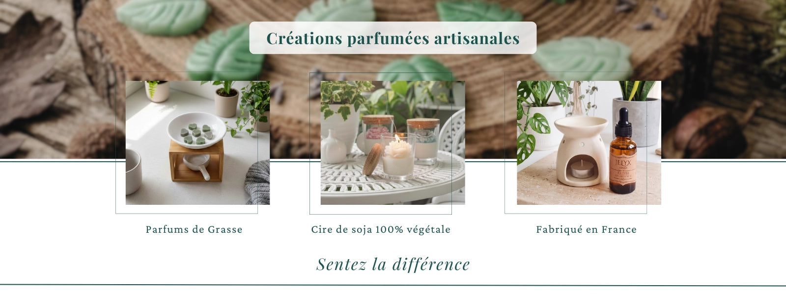 Créations parfumées artisanales, Bougies, fondants, Cire de soja, parfum de Grasse, fabriqués à Carcassonne